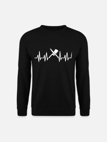 Metzger Fleisch Schlachter Wurst Geschenk - Unisex Pullover - Schwarz