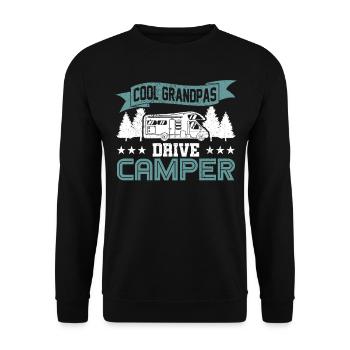 Recreational camper camper caravan gift - Unisex Sweatshirt - black - Front - Alina (178cm) & Michal (187cm)