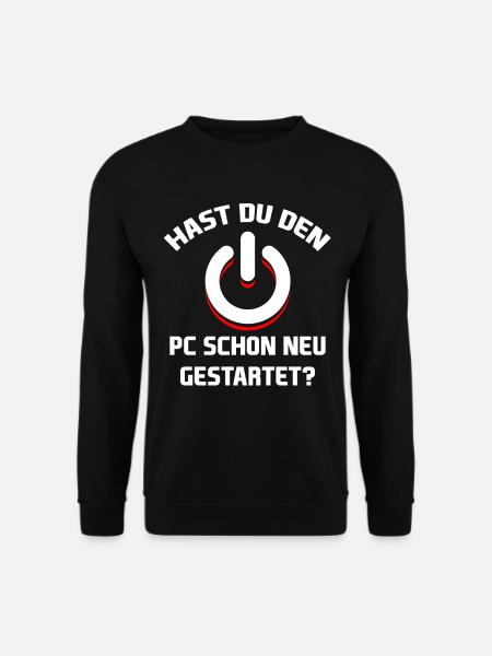 Neustart IT-Abteilung Administrator Geschenk - Unisex Pullover - Schwarz