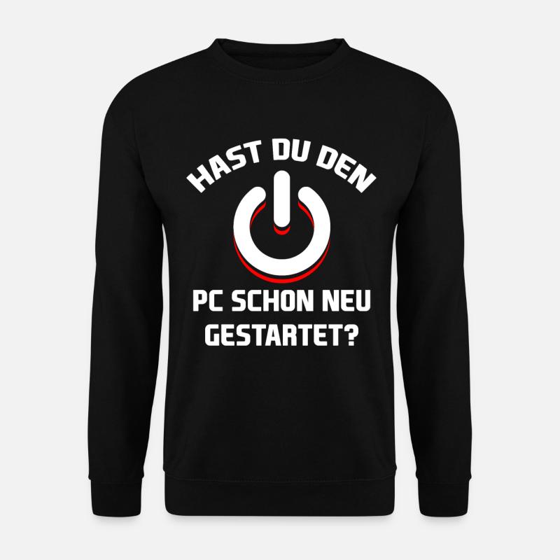 Neustart IT-Abteilung Administrator Geschenk - Unisex Pullover - Schwarz