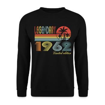 58e anniversaire légendaire depuis 1962 - Sweat-shirt Unisexe - noir - Devant - Alina (178cm) & Michal (187cm)