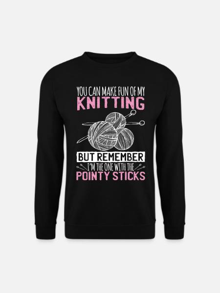 Stricken Geschenke - Unisex Pullover - Schwarz