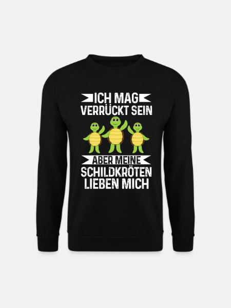 Schildkröte Schildkrötenliebhaber Reptil Geschenk - Unisex Pullover - Schwarz