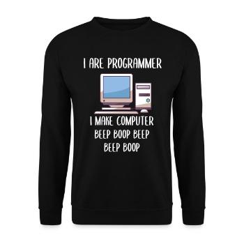 Je suis programmeur en programmation - Sweat-shirt Unisexe - noir - Devant - Alina (178cm) & Michal (187cm)