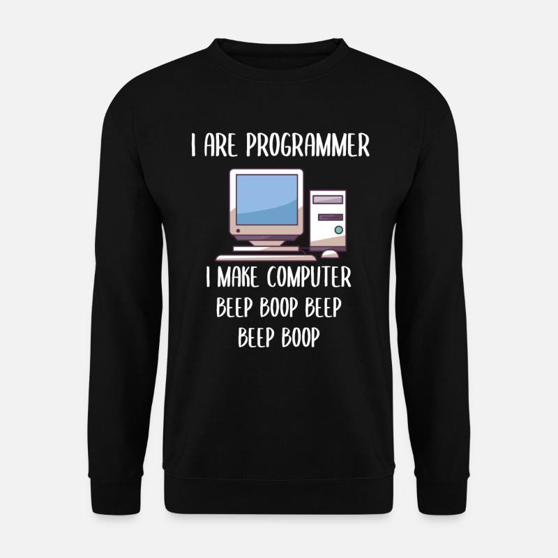 I Are Programmer Programming - Unisex Pullover - Schwarz