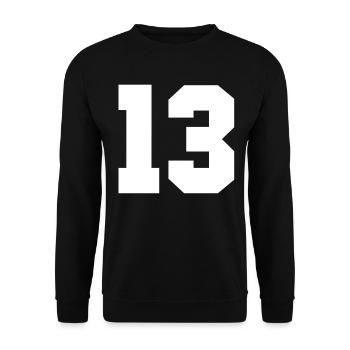 13 - Unisex Sweatshirt - black - Front - Alina (178cm) & Michal (187cm)