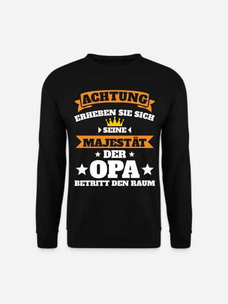 Opa Bester Opa Großvater Geschenkidee - Unisex Pullover - Schwarz