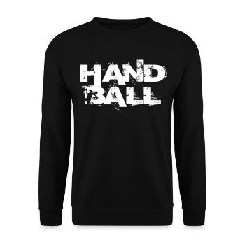 Handball Handballer Handballerin Unisex - Unisex Pullover - Schwarz - Vorne - Alina (178cm) & Michal (187cm)