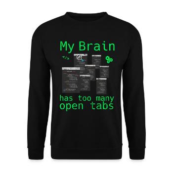 Informatik Hacker Programmierer Binär PC Computer - Unisex Pullover - Schwarz - Vorne - Alina (178cm) & Michal (187cm)