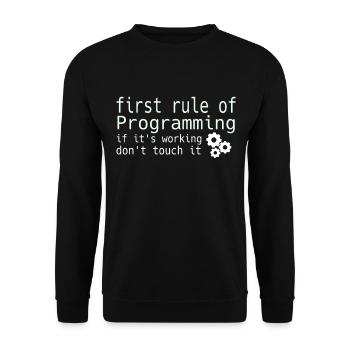 Computer Science Hacker Programmer Binary Pc Computer - Unisex Sweatshirt - black - Front - Alina (178cm) & Michal (187cm)