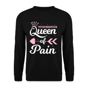 Physiotherapeutin Physiotherapie Physiotherapeuten - Unisex Pullover - Schwarz - Vorne - Alina (178cm) & Michal (187cm)