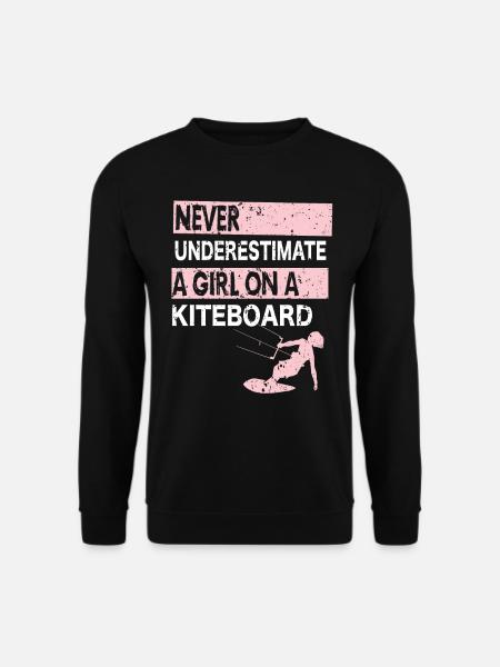 Kiteboarding Kitesurfer Kiteboarder Geschenk - Unisex Pullover - Schwarz