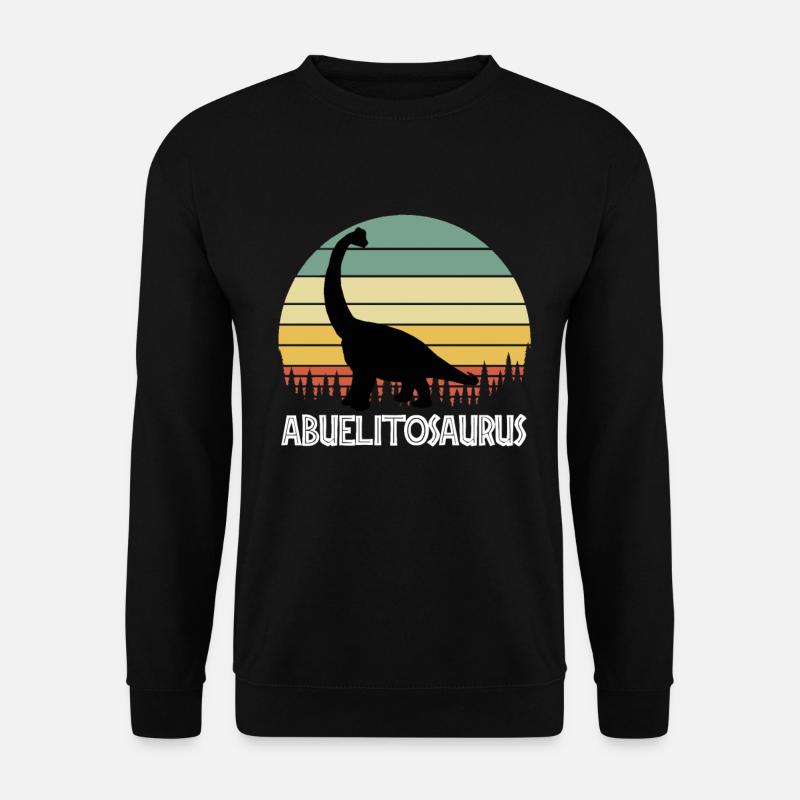 ABUELITOSAURUS ABUELITO SAURUS ABUELITO DINOSAURE - Sweat-shirt Unisexe - noir