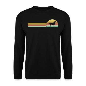 Cadeau de chien drôle de Labrador - Sweat-shirt Unisexe - noir - Devant - Alina (178cm) & Michal (187cm)
