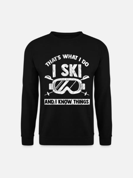 ski - Sweat-shirt Unisexe - noir
