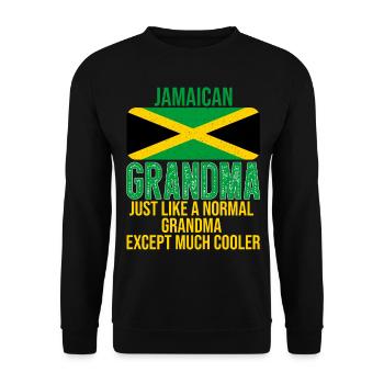 Fête des mères de la grand-mère jamaïcaine - Sweat-shirt Unisexe - noir - Devant - Alina (178cm) & Michal (187cm)