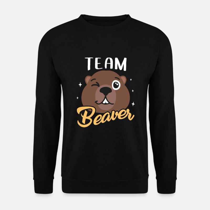 Lumberjack Otter Beaver Gift - Unisex Sweatshirt - black