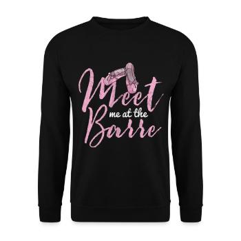 Ballet - Unisex Sweatshirt - black - Front - Alina (178cm) & Michal (187cm)