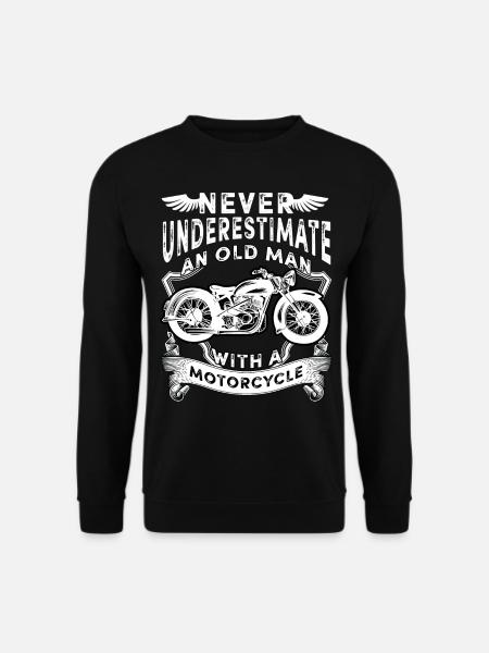 Motorrad Rentner Biker Motorsport Enduro Superbike - Unisex Pullover - Schwarz