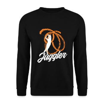 Torch Juggler Juggling Fire Poi Gift - Sweat-shirt Unisexe - noir - Devant - Alina (178cm) & Michal (187cm)