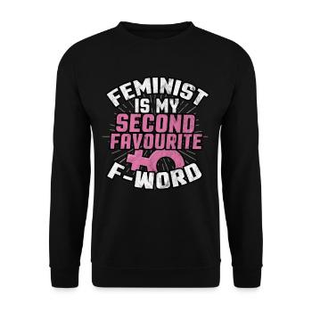 féminisme - Sweat-shirt Unisexe - noir - Devant - Alina (178cm) & Michal (187cm)