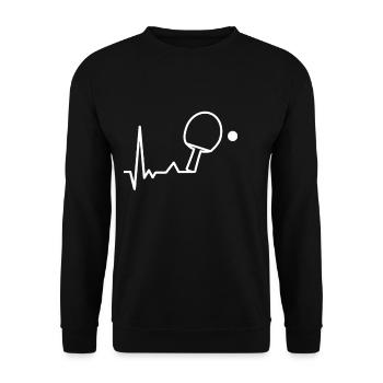 Table tennis - Unisex Sweatshirt - black - Front - Alina (178cm) & Michal (187cm)