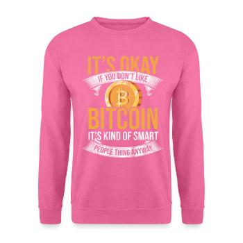 Bitcoin Blockchain Currency Litecoin Crypto Exchange - Unisex Sweatshirt - pink - Front