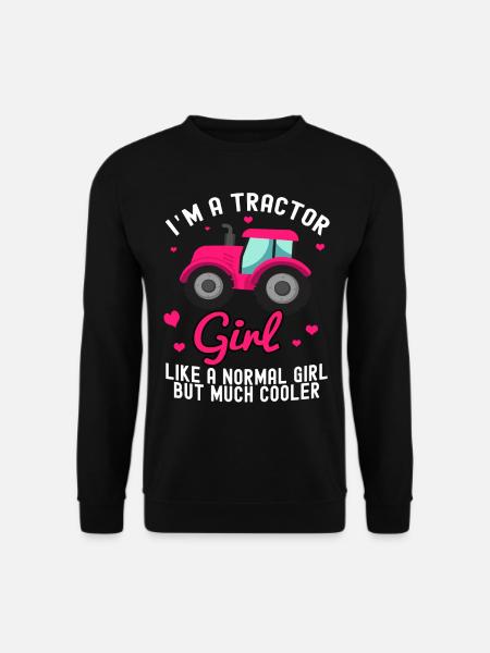 Traktor Agrarwirtschaft Farm Landmaschinen Mädchen - Unisex Pullover - Schwarz