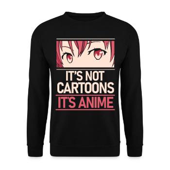 Cadeau de manga d'anime disant Otaku - Sweat-shirt Unisexe - noir - Devant - Alina (178cm) & Michal (187cm)