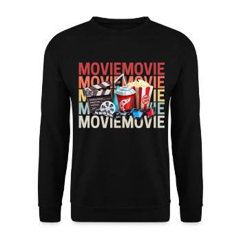Film - Sweat-shirt Unisexe - noir - Devant - Alina (178cm) & Michal (187cm)