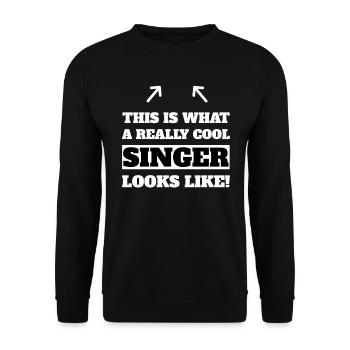 Best Cool Singer Singing Musician Great Gift Idea - Sweat-shirt Unisexe - noir - Devant - Alina (178cm) & Michal (187cm)