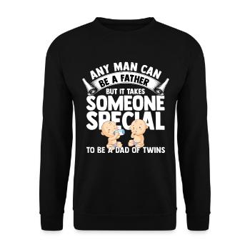Zwillinge - Unisex Pullover - Schwarz - Vorne - Alina (178cm) & Michal (187cm)
