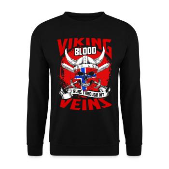 Norwegen Skandinavien - Unisex Pullover - Schwarz - Vorne - Alina (178cm) & Michal (187cm)