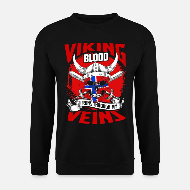 Norwegen Skandinavien - Unisex Pullover - Schwarz