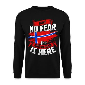Norway Vikings Oslo Fjord Elk Norge Norway - Unisex Sweatshirt - black - Front - Alina (178cm) & Michal (187cm)