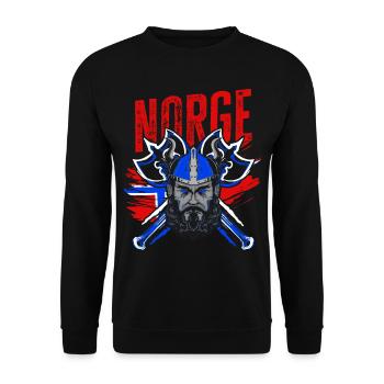 Norvège Nordic Cap Nord Vikings Oslo Norge Elk - Sweat-shirt Unisexe - noir - Devant - Alina (178cm) & Michal (187cm)