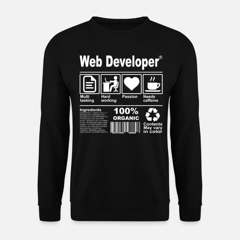 Web Developer - Unisex Sweatshirt - black