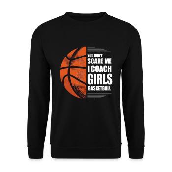 Basketball - Unisex Pullover - Schwarz - Vorne - Alina (178cm) & Michal (187cm)