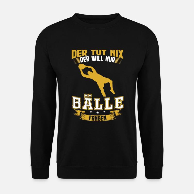 Torwart Fußball Mannschaft Geschenk - Unisex Pullover - Schwarz