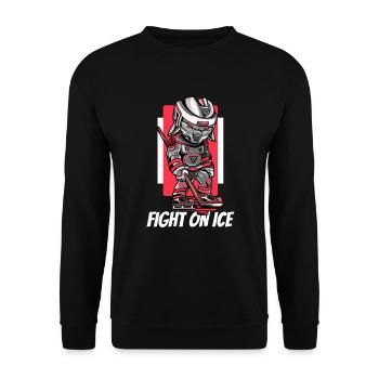 Eishockey - Unisex Pullover - Schwarz - Vorne - Alina (178cm) & Michal (187cm)