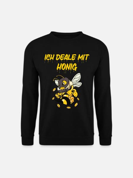 Ich Deale mit Honig - Imker Imkerei Geschenk - Unisex Pullover - Schwarz