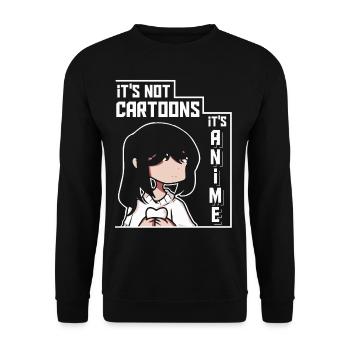Anime Manga Kosplay für Anime-Liebhaber - Unisex Pullover - Schwarz - Vorne - Alina (178cm) & Michal (187cm)