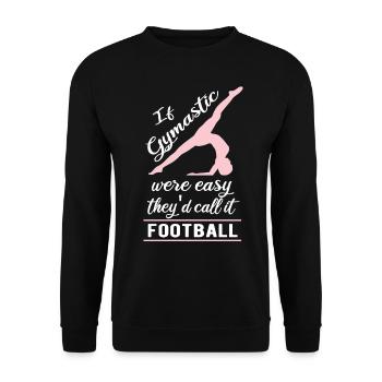 Gymnastics Design for a Gymnast Fan - Unisex Sweatshirt - black - Front - Alina (178cm) & Michal (187cm)