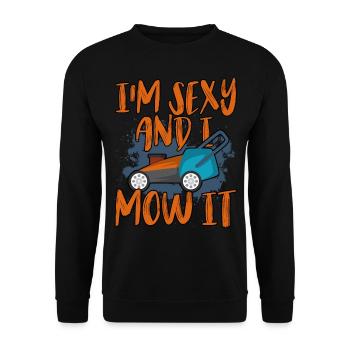 Garden raised bed florist plants allotment garden flower - Unisex Sweatshirt - black - Front - Alina (178cm) & Michal (187cm)