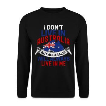 Australie - Sweat-shirt Unisexe - noir - Devant - Alina (178cm) & Michal (187cm)