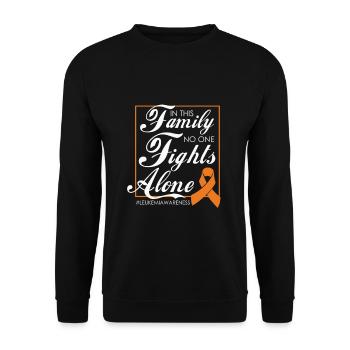 Soutien et motivation pour la leucémie familiale - Sweat-shirt Unisexe - noir - Devant - Alina (178cm) & Michal (187cm)