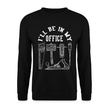 Drechsler Drechseln Drechselbank Drechsel - Unisex Pullover - Schwarz - Vorne - Alina (178cm) & Michal (187cm)