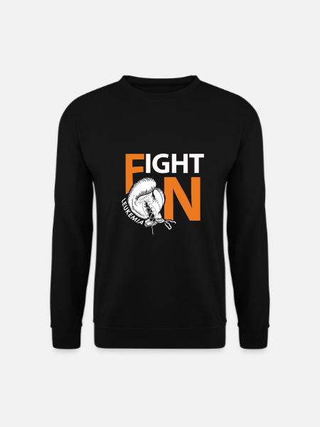 Kampf gegen Leukämie wie ein Boxer - Unisex Pullover - Schwarz