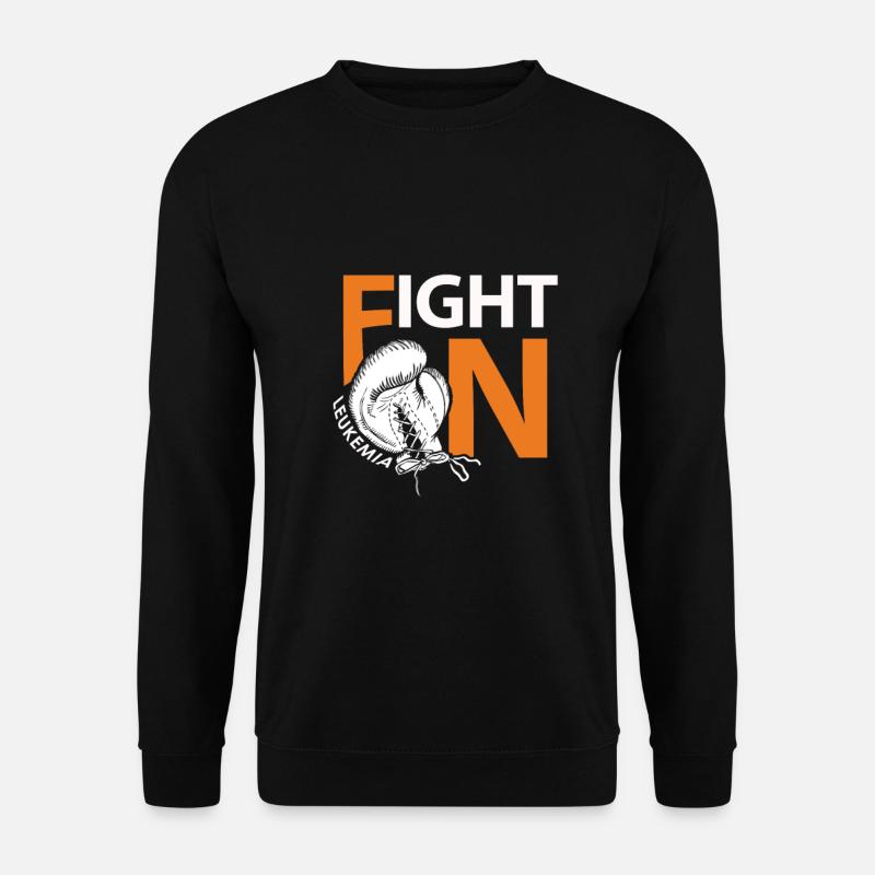 Fight leukemia like a boxer - Unisex Sweatshirt - black