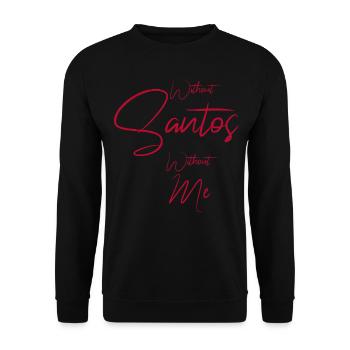 Santos - Unisex Sweatshirt - black - Front - Alina (178cm) & Michal (187cm)